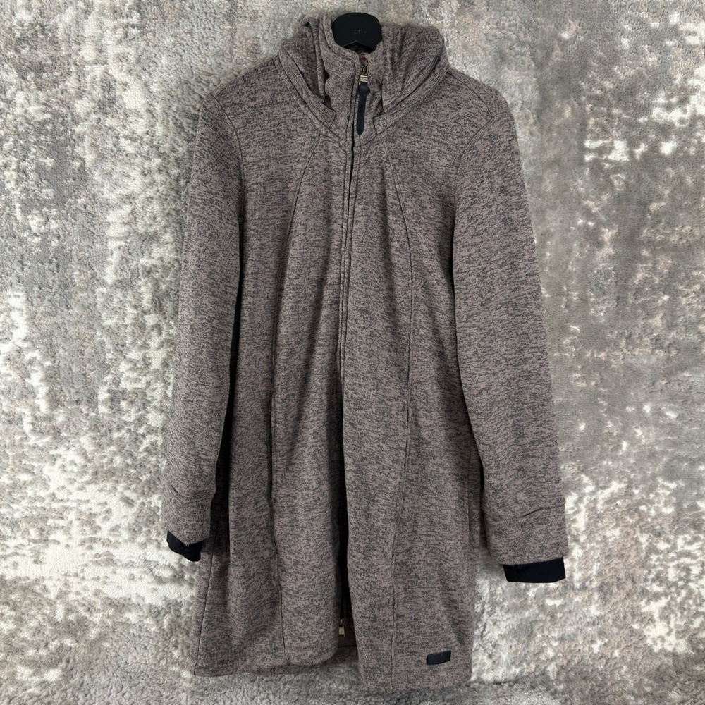 Kenneth Cole Size XL Quick Dry Detachable Hood Jacket Brown Long Sleeve Women